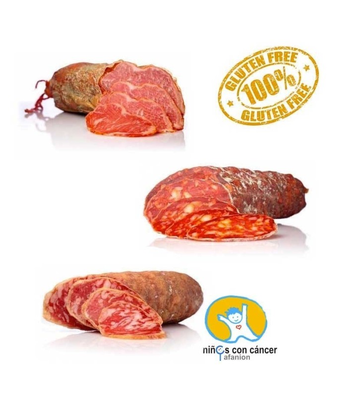 Lot de saucisses ibériques, Sierra de Monfragüe, Estrémadure