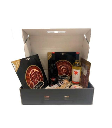 Cesta ibérica de Navidad Jamón de Bellota