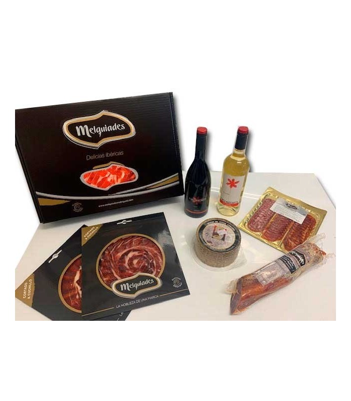 Iberische kerstmand Iberische Bellota ham gesneden - 2