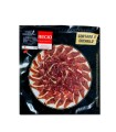 Sliced 100% Iberian ham of Bellota Pata Negra. Salamanca