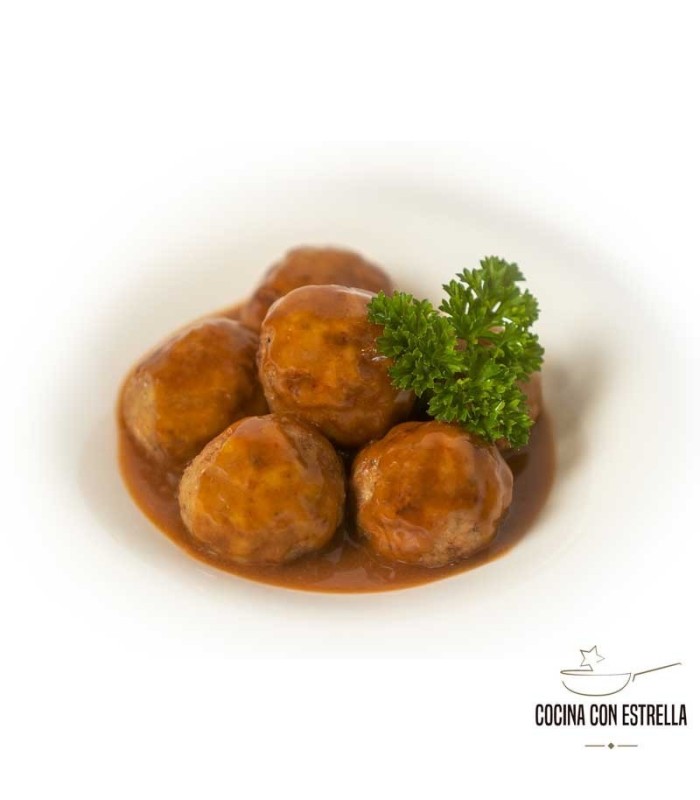 Polpette di maiale iberico con semi e zenzero - Piatto precotto 5a gamma
