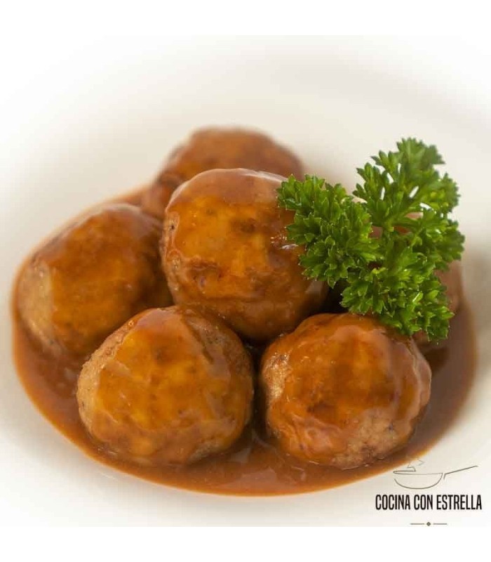 Polpette di maiale iberico con semi e zenzero - Piatto precotto 5a gamma