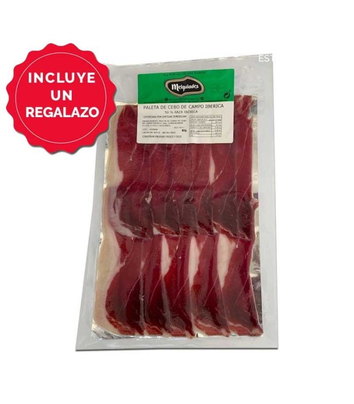 Spalla di Cebo Campo 50% affettata iberica + REGALO