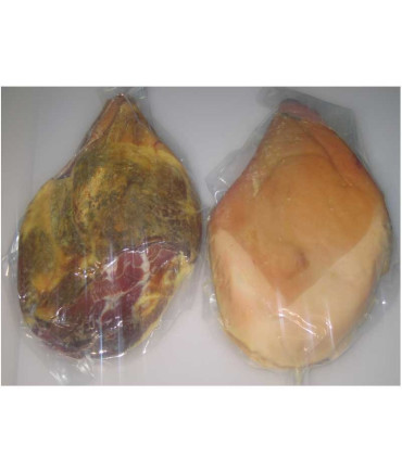 Jambon désossé. Centre de coupe en V