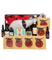 Cesta de Navidad - Caja Jamonera de Lujo con Jamón ibérico de cebo. Salamanca