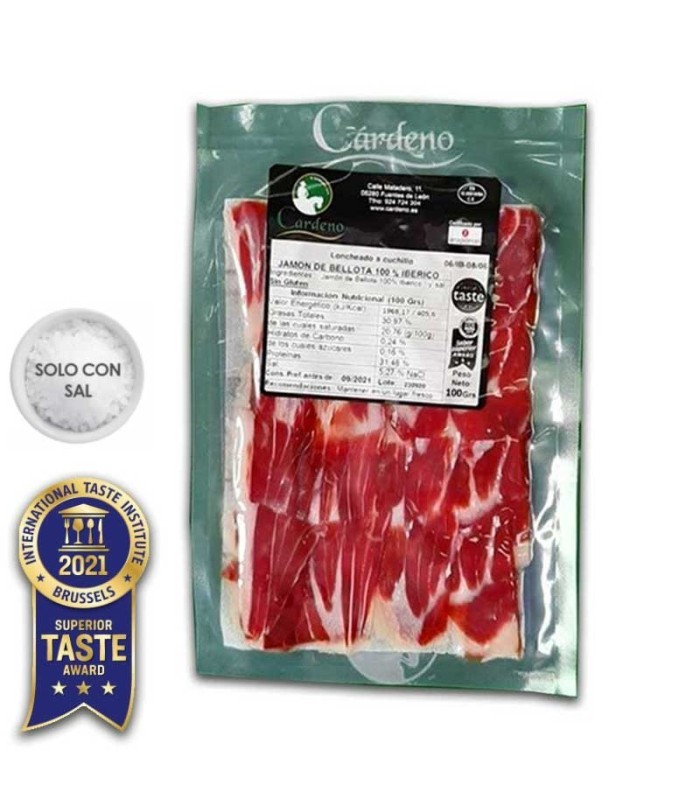 Sliced 100% Iberian acorn-fed ham