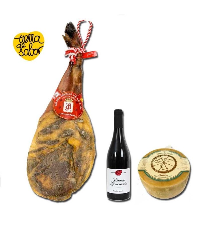 Bellota ombro 50% ibérico + vinho + queijo