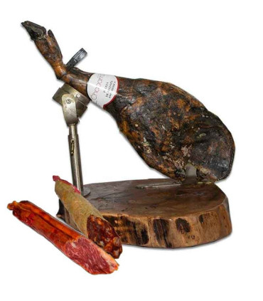 Lote paleta bellota 100% ibérica pata negra + bellota lombo + chouriço - Lotes ibéricos - - 1