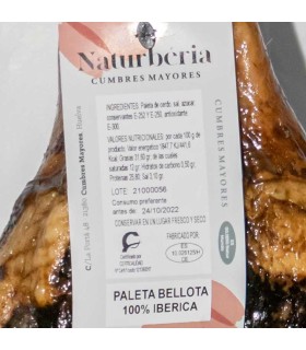 etiqueta Paleta de Bellota 100% Ibérica