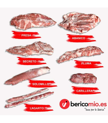 Stücke von iberischem Eichelfleisch