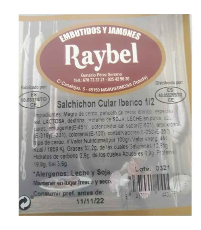 ingredientes salchichon