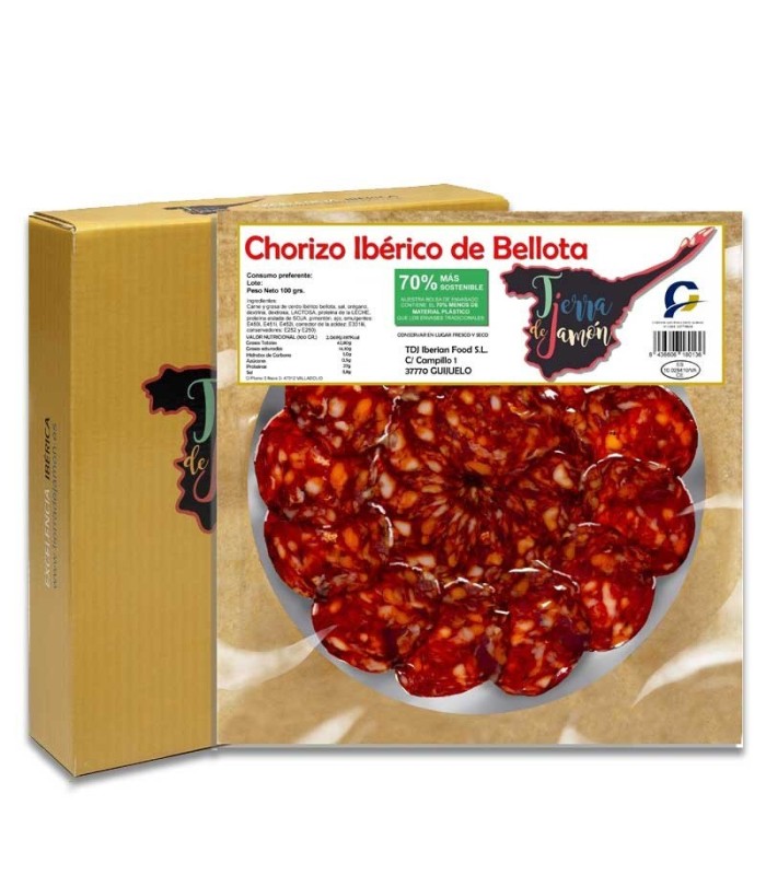 Sachets de chorizo ibérique nourri au gland