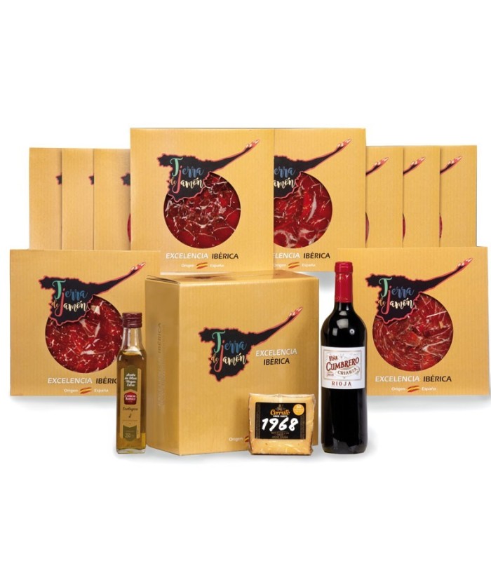 Panier de Noël au jambon