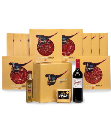 Panier de Noël au jambon