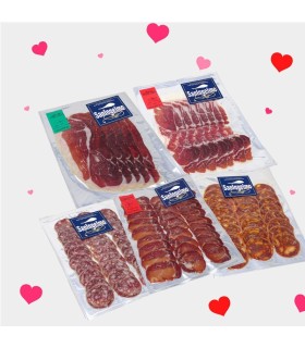 Special gift sausage and ham Valentine's Day