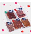 Special gift sausage and ham Valentine's Day