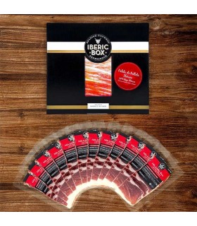 In Scheiben geschnittene Bellota-Schulter 50% iberisch