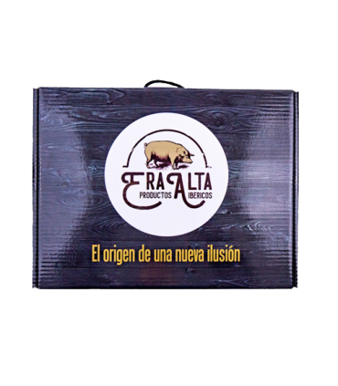 Sliced Salchichón Bellota 100% Iberian breed. High Era