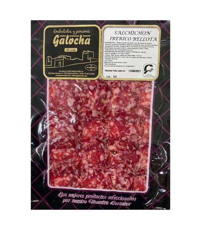 Lote de fatias ibéricas de Bellota