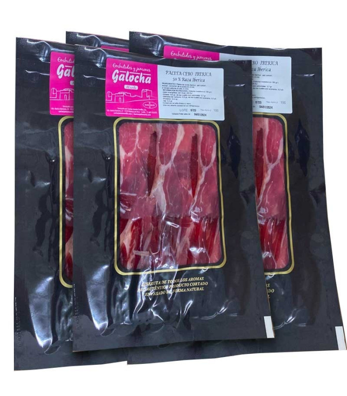 Spalla esca affettata 50% macchina iberica