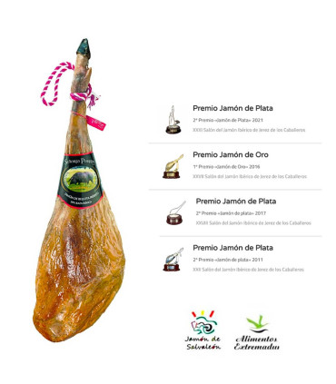Presunto ibérico alimentado com bolota 50%