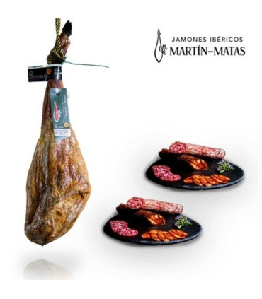 Lot Cebo De Campo 75% Ibérico ham en bellota worst - Iberische kavels - - 1