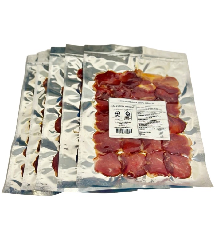 Sliced 100% bellota Loin Ibérico High Purity Ibérica