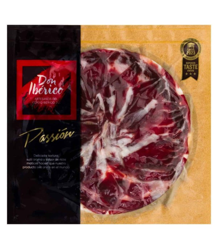 50% Cebo De Campo de race de jambon Ibérica. Coupé en tranches