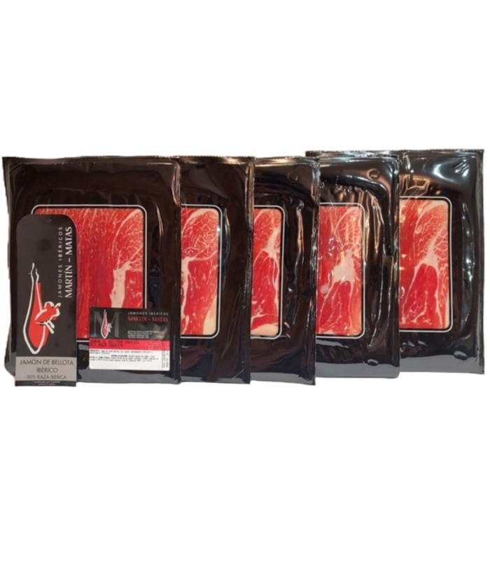 In Scheiben geschnitten Jamón de Bellota 50% Ibérico