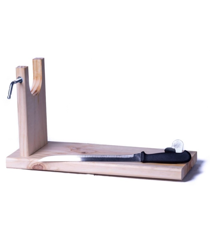 Porte-jambon et couteau