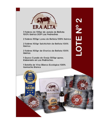 Lotto famiglia di prosciutto bellota affettato 100% Ibérico