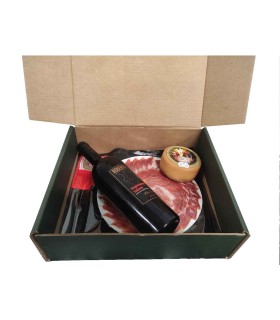 Cesta de Jamón de Bellota 75% Ibérica. Corte de faca