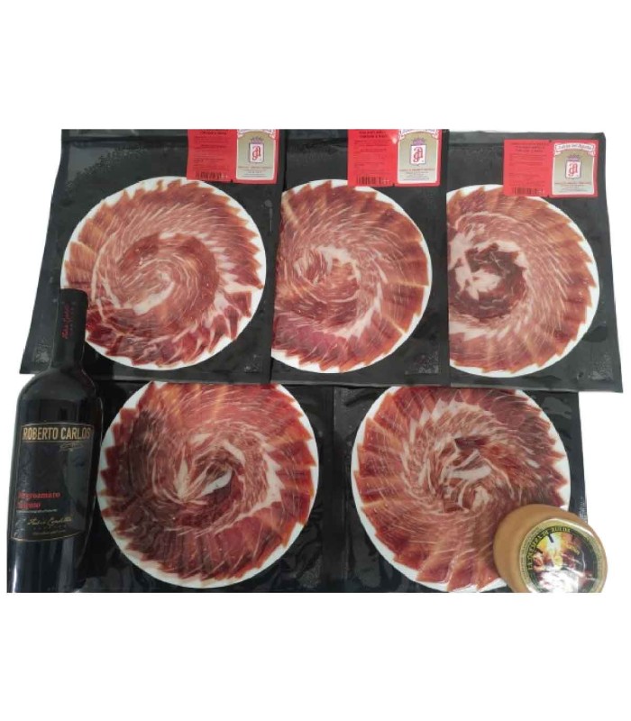 Warenkorb von Jamón de Bellota 75% Ibérica. Schneiden von Messern