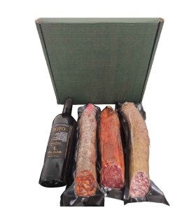 Lot of Iberian Christmas sausages