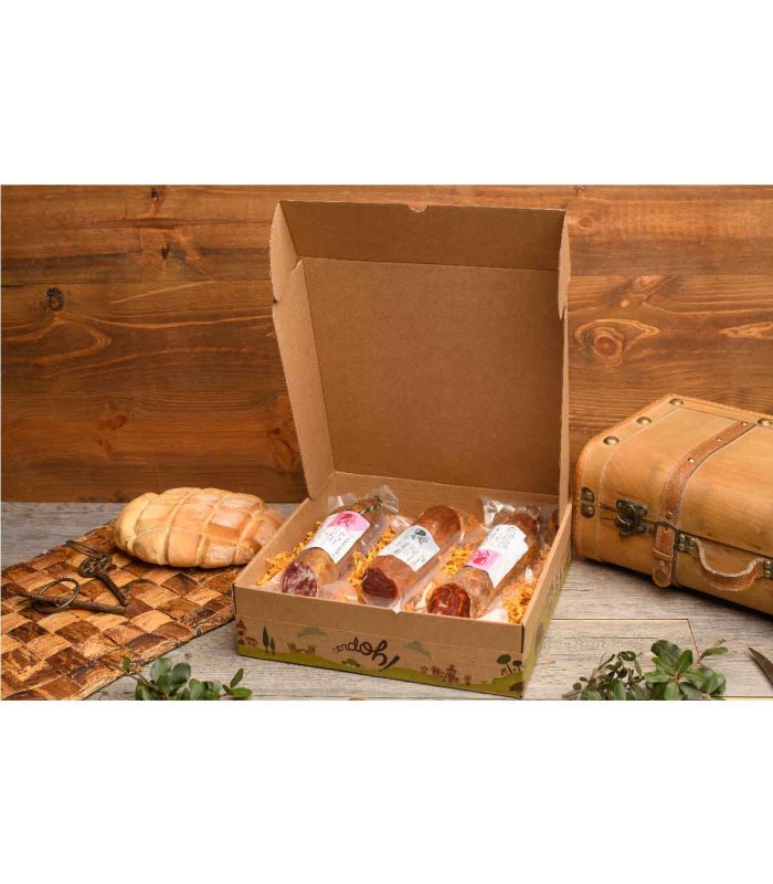 Lot of bellota Pata Negrasausage