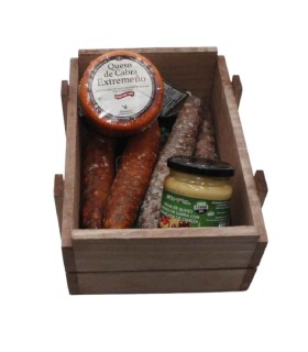 Cesta Ibérica Selección Gourmet con Queso y Crema de Cereza 2