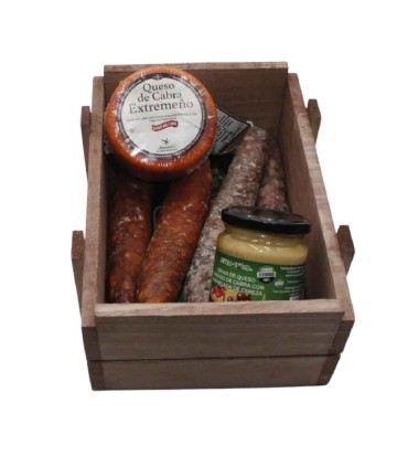 Selecție gourmet Ibérica coș cu brânză și cremă de cireșe