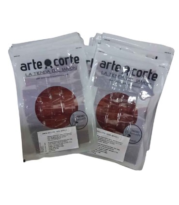 copy of Jamón de Bellota 100% Raza Ibérica gesneden met een mes - 2