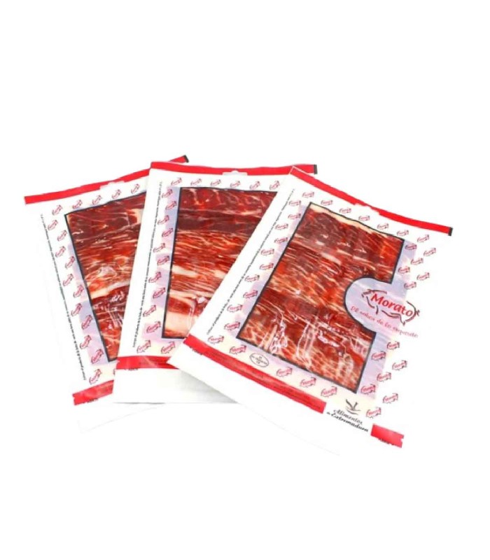 Découpé Jamón de Bellota 100 % Ibérico. Coupe au couteau