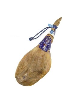 Trevélez-Schinken Juviles blauem Etikett. Die Alpujarras Granada