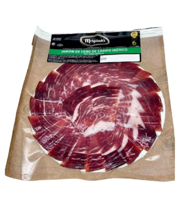 Jamón de cebo campo 50% Ibérico fatiado com uma faca