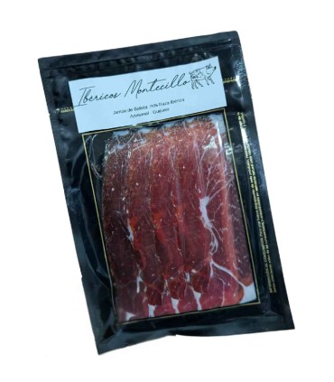 Jamón de Bellota 75% Ibérico Loncheado. Ibéricos Montecillo