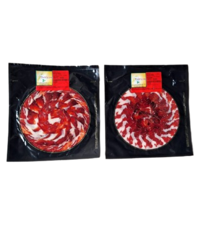 Pliculețe Șuncă bellota 50% rasă ibérica vid. Dehesa Grande - Jamón Ibérico cuțit feliat