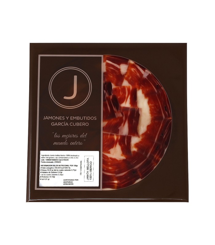 In Scheiben geschnitten jamón de bellota 100%