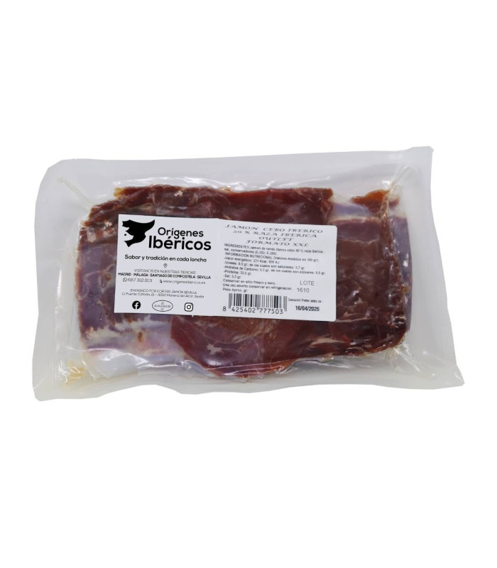 Jamón Ibérico in Scheiben geschnitten