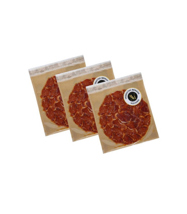 Iberischer Schinken und Würstchen aus bellota Ibéricos Vizcaíno - Weihnachtskörbchen mit Schinken - - 2