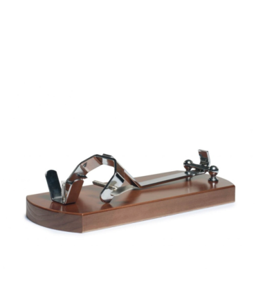 Abellán Folding Ham Holder Pine Wood lacquered in walnut - Ham and Knife Holders - - 1
