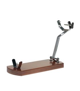 Abellán Folding Ham Holder Pine Wood lacquered in walnut - Ham and Knife Holders - - 2