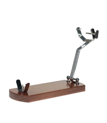 Jamonero plegable de haya natural cromado - 2