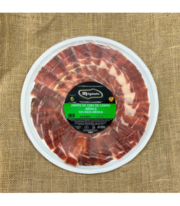 Paese cebo ham 50% Ibérico con un coltello - Jamón Ibérico affettato - - 2